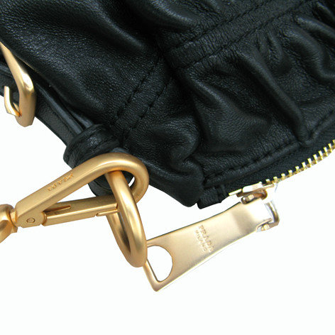 2014 Prada tessuto gauffre nappa leather tote bags BR4674 blackfor sale - Click Image to Close